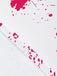 1950er Halloween Blutspritzer-Graffiti Slip Kleid