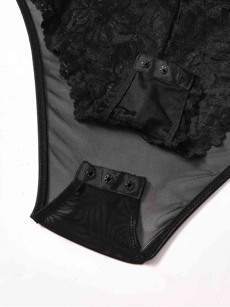 1960er Spitze Spaghetti Träger Korsett Bodysuit