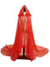 Halloween Gold Foil Hooded Lang Train Cape