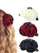 Valentinstag 3D Rosen Satin Haarklammer