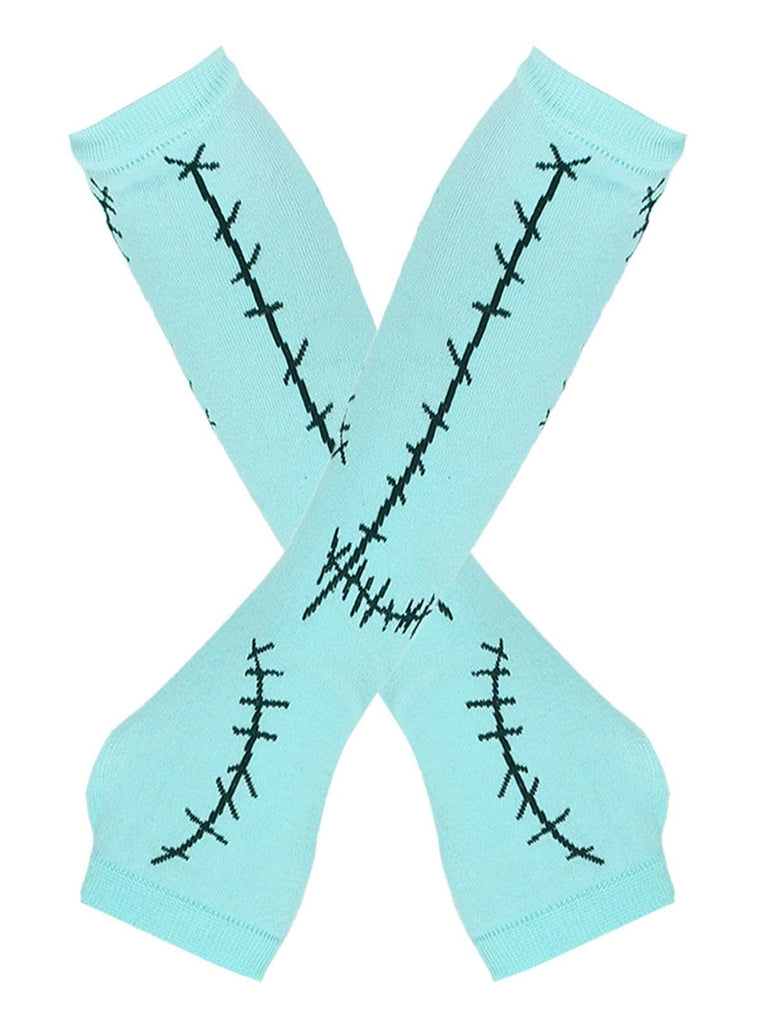 Halloween Genähter Druck Fingerlose Handschuhe & Socken