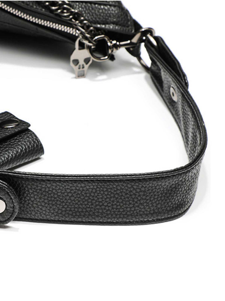 Gothic Schädel Nietenkette Hobo Tasche