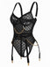 1970er Riemchen Ketten Akzente Durchsichtig Netz Lingerie