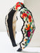 Retro Boho Bestickt Blumen Stirnband