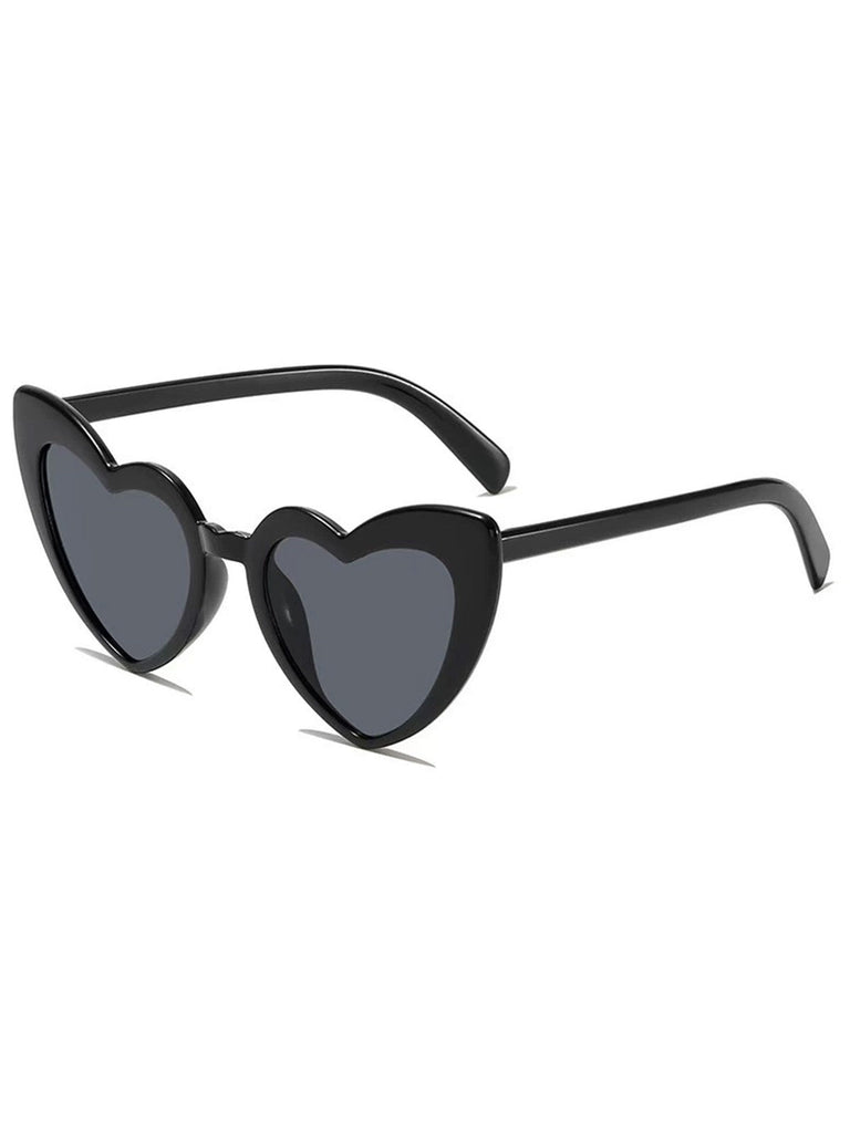 Vintage Gebogen Herz Rahmen Sonnenbrille