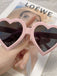 Vintage Gebogen Herzrahmen Sonnenbrille