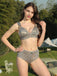 5PCS Gold 1980er Verziert Metallisch Ägyptisch-Inspiriert Bikini Set