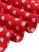 1950er Polka Punkte Bogen Swing Kleid