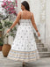 [Übergröße] 1940er Blumen Boho Style Spaghetti Träger Kleid