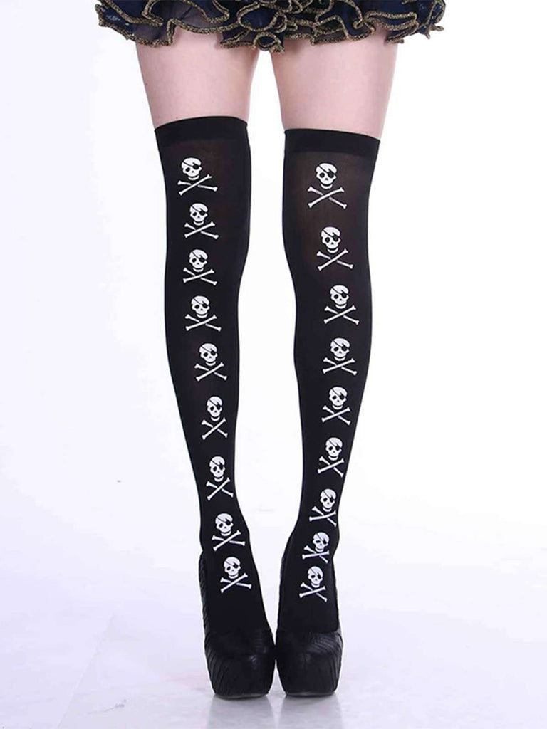Halloween Gothic Blut Over-Knee Socken
