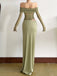 1980er Solide Schulterfrei Netz Cut-Out Durchsichtig Kleid