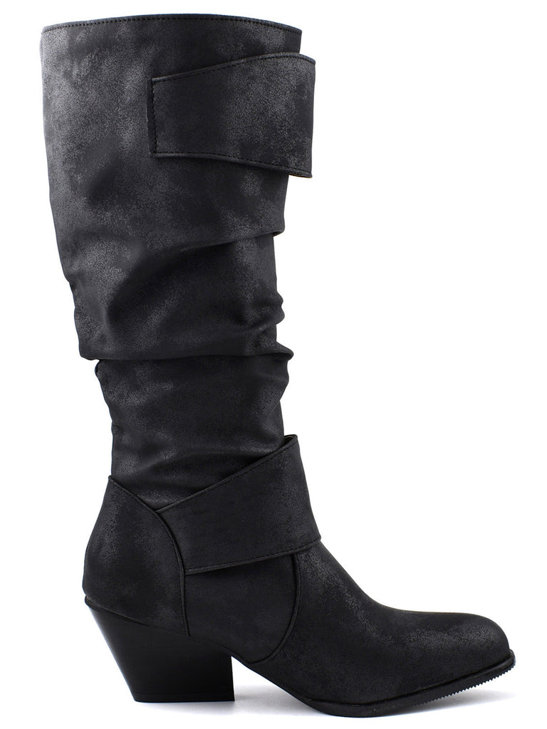 Vintage Schnallen Western-Stil Cowboy Stiefel