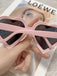 Vintage Gebogen Herzrahmen Sonnenbrille