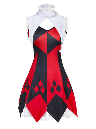 1970er Rüschen Kragen Halloween Clown Kostüm Set