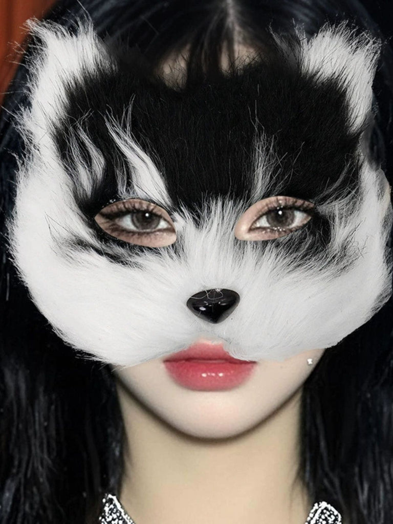 Halloween Party Pelzige Fuchsmaske