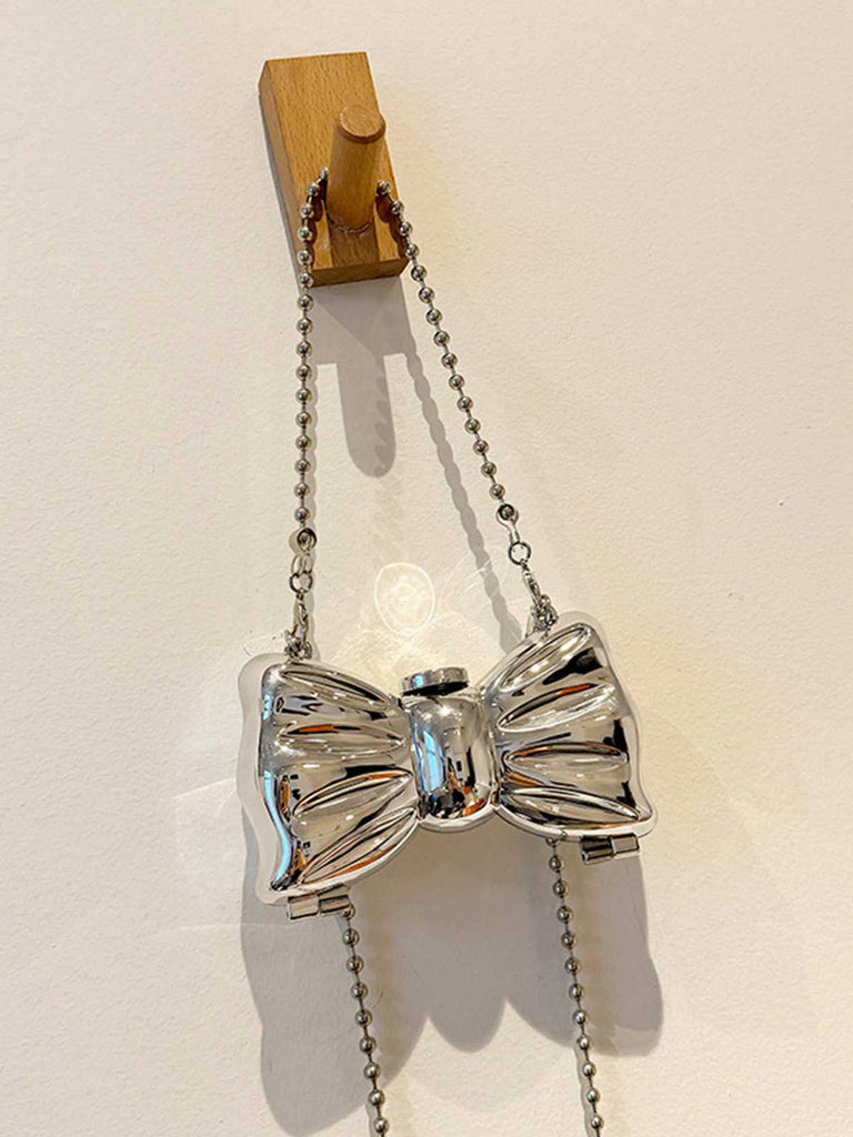 Metallisch Bogen Perlenketten Tasche