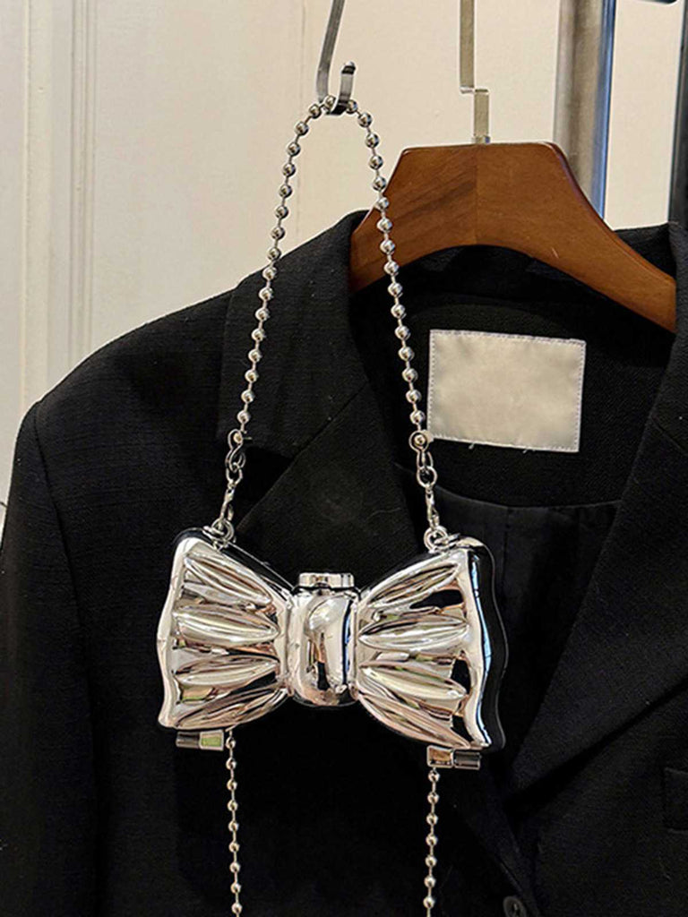 Metallisch Bogen Perlenketten Tasche