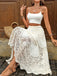 Beige 80er Rock mit Patchwork und A-Linie
