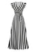 50er Swingkleid mit V-Ausschnitt und Rüschen