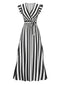 50er Swingkleid mit V-Ausschnitt und Rüschen