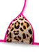 Brauner Leoparden-Spaghettiträger-Tankini im Stil der 1950er-Jahre – Vintage-Mode, Retro-Stil