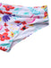Mintgrün 1940er Blumen Hohe Taille Bikini Set