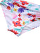 Mintgrün 1940er Blumen Hohe Taille Bikini Set