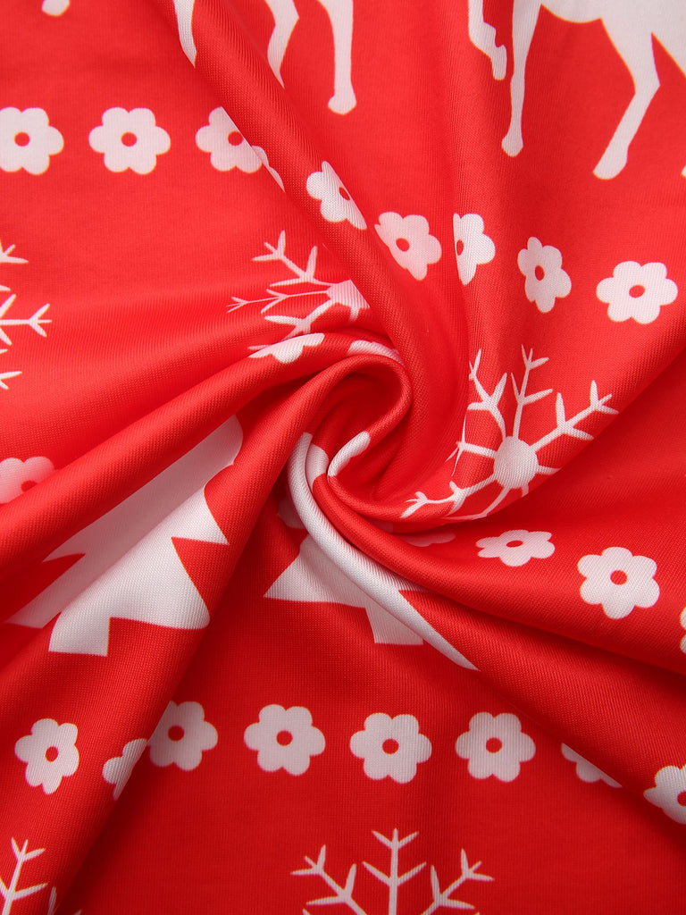 Rot 1930er Weihnachtsbaum Ren Hose