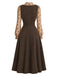 70er Set aus Blumenbluse & Trägerkleid mit Taschen