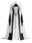 80er Halloween Hofkostüm mit Kleid und rückenfreiem Cape