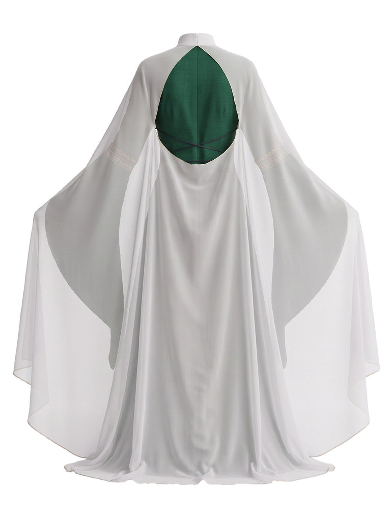 80er Halloween Hofkostüm mit Kleid und rückenfreiem Schal