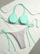 80er Bikini-Set mit Neckholder und Paisley