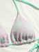 80er Bikini-Set mit Neckholder und Paisley