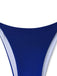 Dunkelblauer Farbverlauf-Bikini aus den 2000er Jahren – Vintage-Mode, Retro-Stil