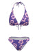 Tropischer Bikini mit Blumenmuster aus den 1960er Jahren – Vintage-Mode, Retro-Stil