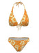 Tropischer Bikini mit Blumenmuster aus den 1960er Jahren – Vintage-Mode, Retro-Stil