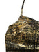 Golder 70er Badeanzug mit V-Ausschnitt und Metallic