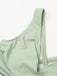 Vintage-Wickelbikini mit gekreuztem Oberteil und hochgeschnittenem Höschen im Retro-Stil der 1950er Jahre