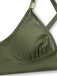 Details: 3-teiliges Bikini-Set aus den 1950er Jahren mit massiven Metallknöpfen, zeitlose Schönheit, perfekt für Liebhaber von Vintage-Mode