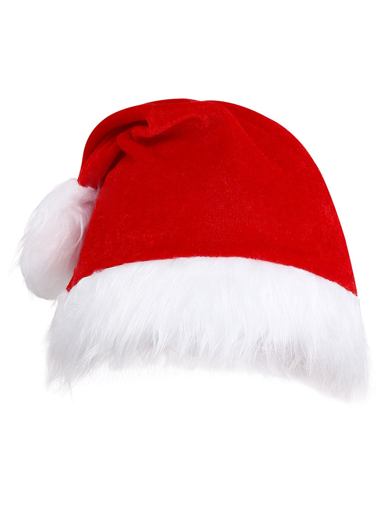 Rot 1970er Weihnachten Pailletten Schulterfrei Plüschbesatz Kleid