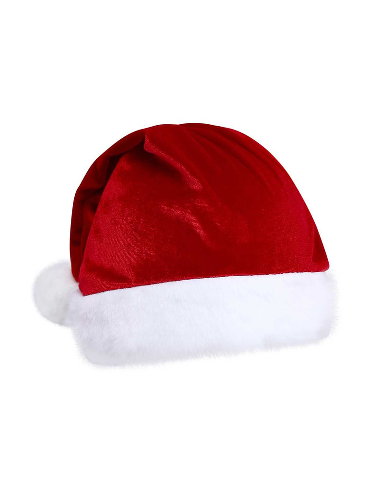 1970er Weihnachten Samt Faux Fur Trim Halter Romper Set