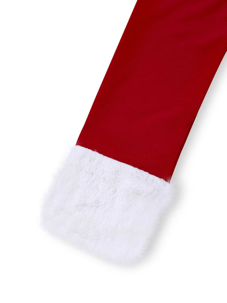 1930er Schulterfrei Kunstpelzbesatz Weihnachten Kleid