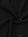 Schwarz 1930er Glitzernd Cutout Jumpsuit mit Umhang