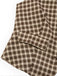 2PCS Braun 1960er Gingham Plaid Plissiertes Weste & Rock