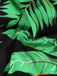 1950er Halter Tropisches Palmblatt Romper