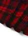 Rot 1970er Plaids Tasten Suspender Rock