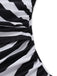 60er Badeanzug mit One-Shoulder und Cut-out