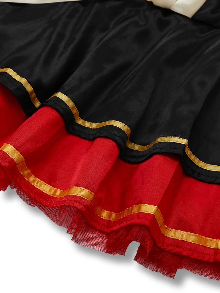 1970er Halter Halloween Queen Of Hearts Pailletten Kostüm