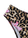 3PCS 1960er Leopard Druck Blumen Bikini Set & Cover Up