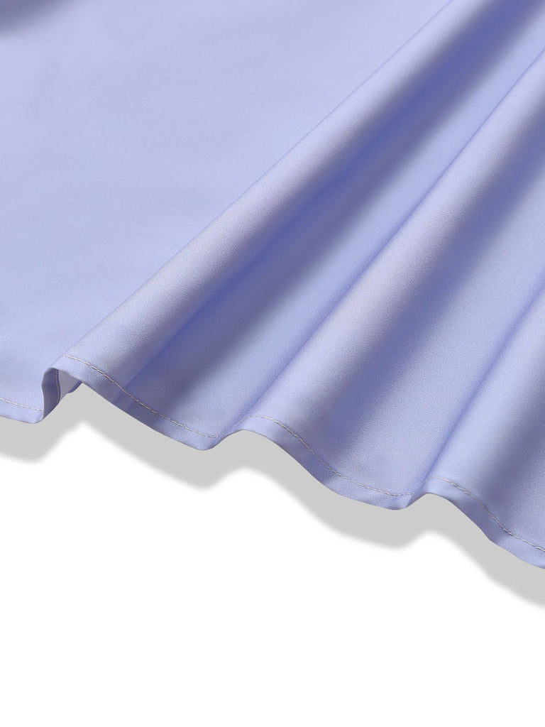 1940er Ombre Tief V-Ausschnitt Halter Kleid